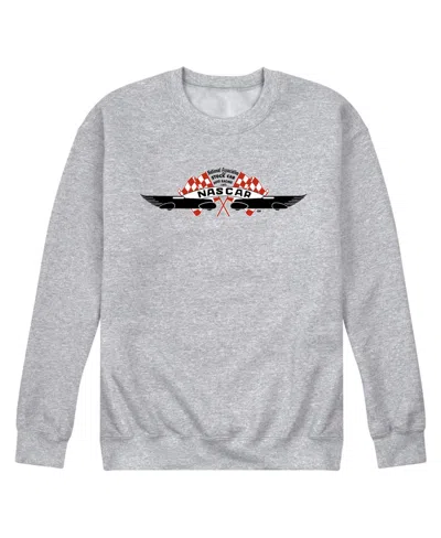 AIRWAVES MEN'S NASCAR LOGO LONG SLEEVE FLEECE T-SHIRT