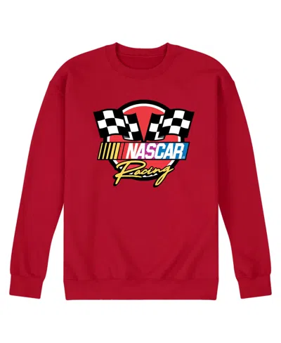 AIRWAVES MEN'S NASCAR RACING LOGO LONG SLEEVE FLEECE T-SHIRT