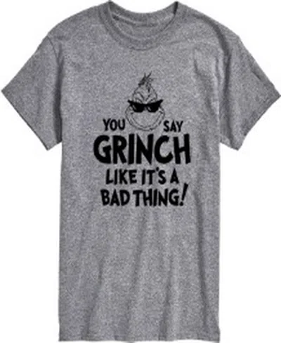 AIRWAVES MEN'S THE GRINCH LIKE IT'S A BAD THING SHORT SLEEVE TEE