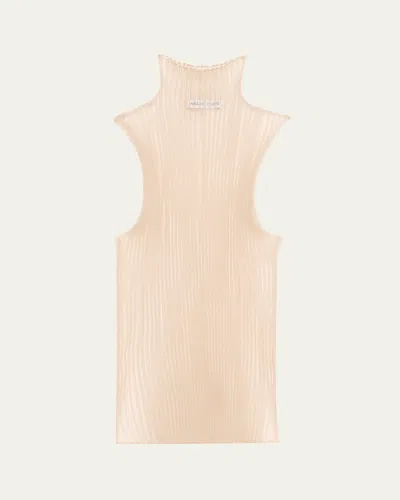 AISLING CAMPS SLEEVELESS MODERN MIST SHEER TURTLENECK