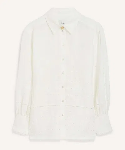 AJE AJE WOMEN'S CLOUD EMBROIDERED SHIRT