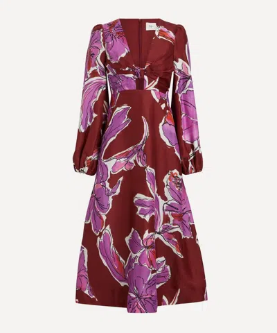 AJE AJE WOMEN'S INFLORESCENCE MIDI DRESS