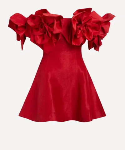 AJE AJE WOMEN'S SCARLETT RED ETTA MINI DRESS