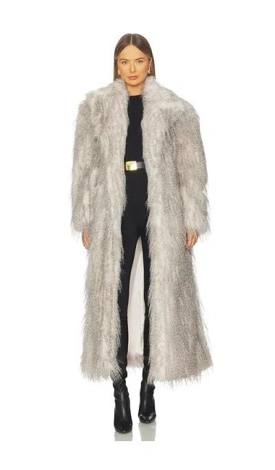 AKNVAS X REVOLVE DUKE FAUX FUR COAT