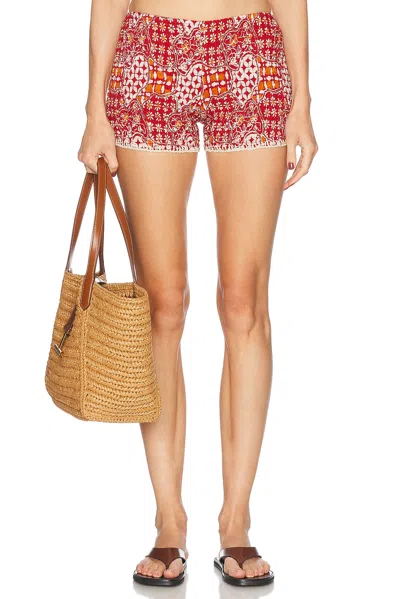 AKOIA SWIM BATIK SMOCK CROCHET SHORT
