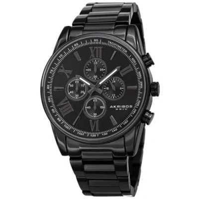 AKRIBOS XXIV MEN'S AKRIBOS XXIV AK1072 QUARTZ CHRONOGRAPH STAINLESS STEEL BRACELET WATCH