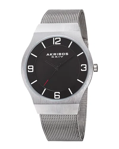 AKRIBOS XXIV AKRIBOS XXIV STAINLESS STEEL MESH WATCH