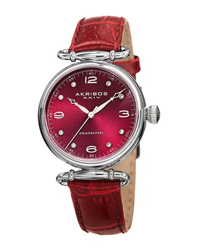 AKRIBOS XXIV AKRIBOS XXIV WOMEN'S DIAMOND WATCH