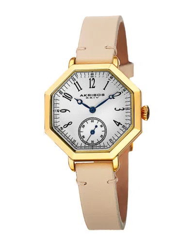 AKRIBOS XXIV AKRIBOS XXIV WOMEN'S LEATHER WATCH