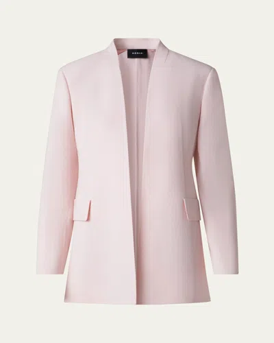 AKRIS ALVAR DOUBLE-FACE WOOL CARDIGAN JACKET