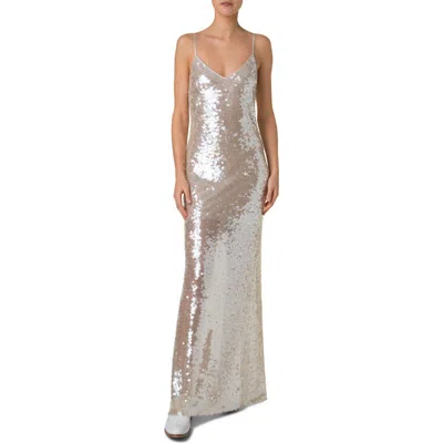 AKRIS AKRIS SEQUIN SHEER GOWN