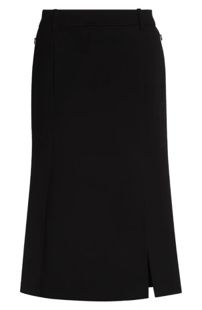 AKRIS AKRIS VIRGIN WOOL DOUBLE FACE PENCIL SKIRT