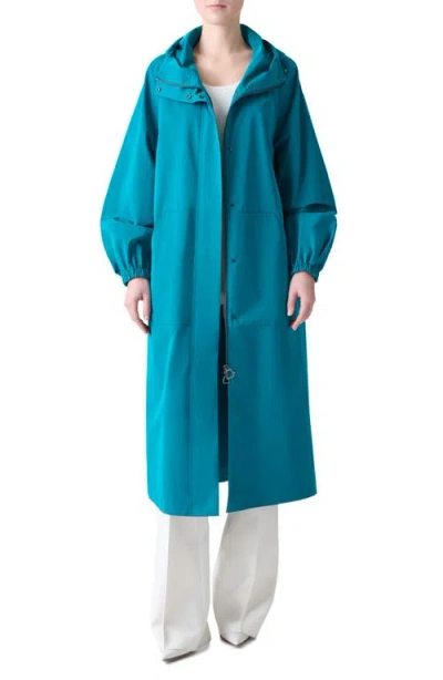 AKRIS AKRIS ZACHARY WATER REPELLENT HOODED LONG PARKA