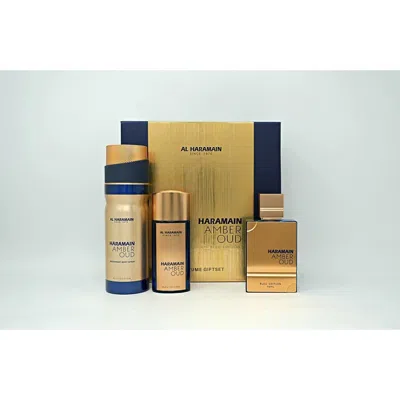 AL HARAMAIN AL HARAMAIN UNISEX AMBER OUD BLEU GIFT SET FRAGRANCES 6291106814316