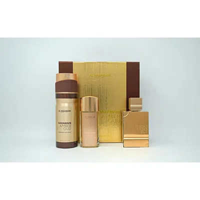 AL HARAMAIN AL HARAMAIN UNISEX AMBER OUD GOLD GIFT SET FRAGRANCES 6291106813333