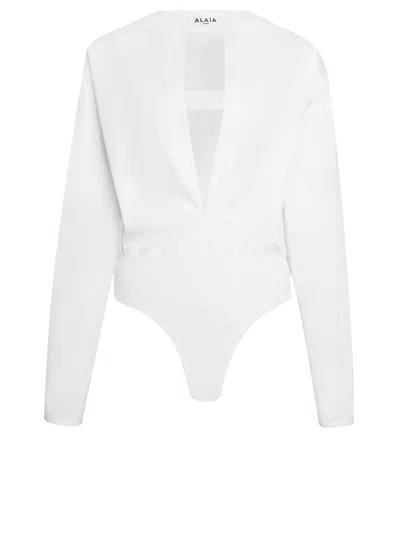 ALAÏA BODY SHIRT IN COTTON