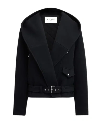 ALAÏA HOODED CASUAL JACKET
