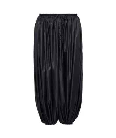 ALAÏA ALAÏA BALLON-PLEATED CROPPED PANTS
