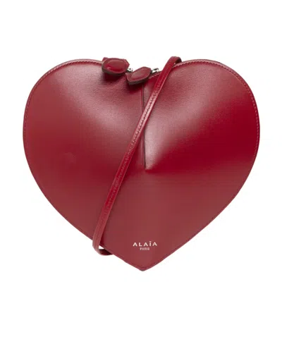 ALAÏA ALAÏA LAQUE LE COEUR HEART-SHAPE BAG