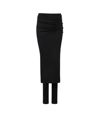 ALAÏA ALAÏA DRAPED SKIRT PANTS