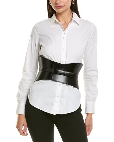 ALAÏA ALAÏA NEO BUSTIER LEATHER CORSET