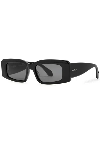 ALAÏA ALAÏA RECTANGLE-FRAME SUNGLASSES
