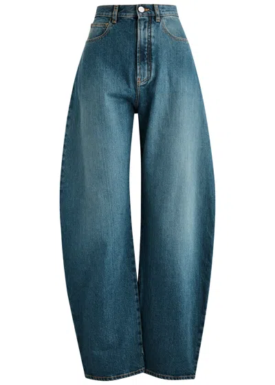 ALAÏA ALAÏA ROUND BARREL-LEG JEANS