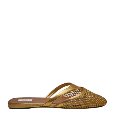 ALAÏA ROUND TOE SLIPPERS