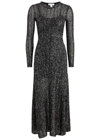 ALAÏA ALAÏA SEQUIN-EMBELLISHED KNITTED MAXI DRESS