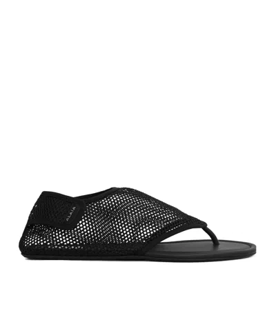 ALAÏA ALAÏA FISHNET THONG SANDALS