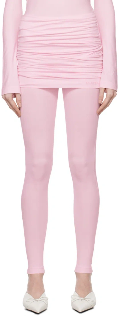ALAINPAUL PINK WARM-UP LEGGINGS
