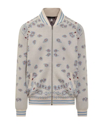 ALANUI ALANUI STRIPE-PATTERNED BOMBER JACKET