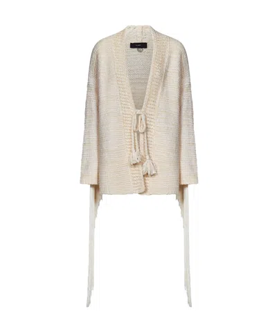 ALANUI ALANUI BRIGHT HUES FRINGED KNITTED CARDIGAN