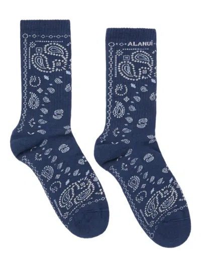 ALANUI PAISLEY BANDANA SOCKS
