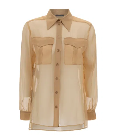 ALBERTA FERRETTI ALBERTA FERRETTI CHIFFON LONG-SLEEVED SHIRT