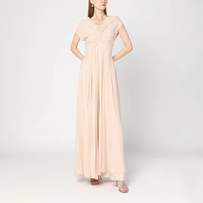 ALBERTA FERRETTI ALBERTA FERRETTI LIGHT PINK DRESS IN SILK GEORGETTE WOMEN