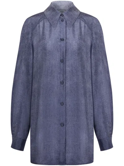 ALBERTA FERRETTI LOGO-PLAQUE SHIRT