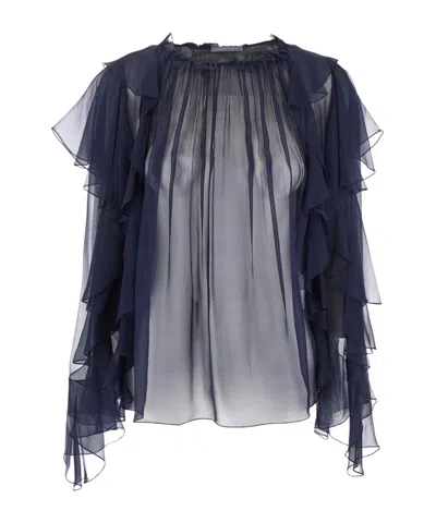 ALBERTA FERRETTI CHIFFON BLOUSE