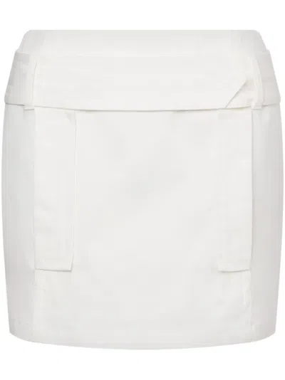 ALBERTA FERRETTI STRETCH-COTTON MINI SKIRT