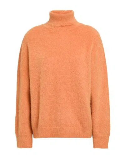 ALBERTA FERRETTI ALBERTA FERRETTI WOMAN TURTLENECK ORANGE SIZE 8 MOHAIR WOOL, POLYAMIDE, VIRGIN WOOL