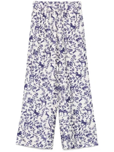 ALBERTO BIANI PRINTED TROUSERS