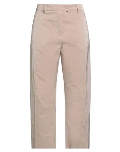 ALBERTO BIANI ALBERTO BIANI WOMAN PANTS BEIGE SIZE 8 POLYESTER, COTTON