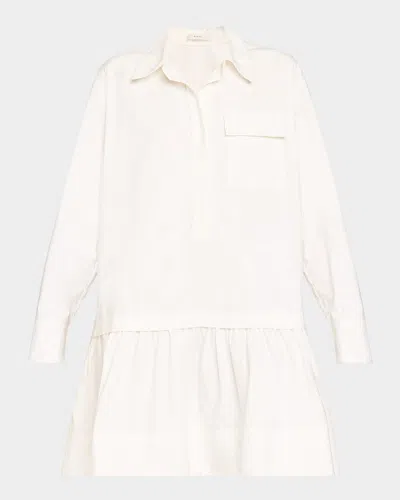 A.L.C BROOKE LONG-SLEEVE DROP-WAIST MINI DRESS