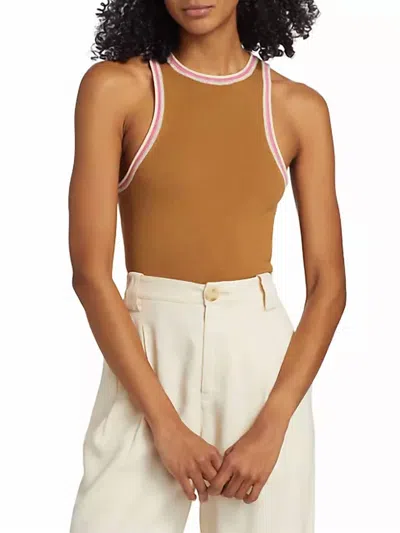 A.L.C NELLY TOP IN DEEP HONEY