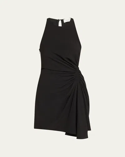 A.L.C RUE SLEEVELESS RUCHED MINI DRESS