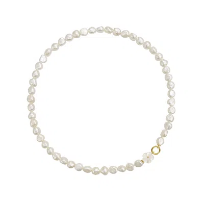 ALEGORIA JEWELLERY WOMEN'S WHITE / GOLD CLEITO NECKLACE - WHITE