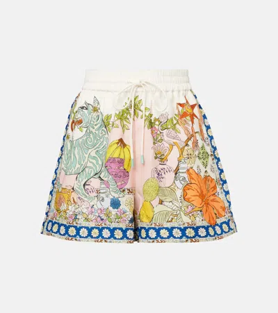 ALEMAIS ALÉMAIS HAZEL PRINTED HIGH-RISE SHORTS