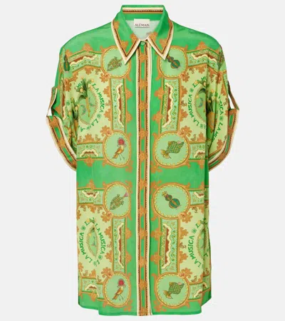ALEMAIS ALÉMAIS LA MUSICA PRINTED SILK SHIRT