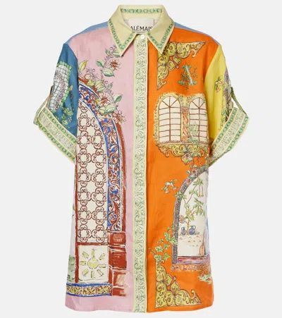 ALEMAIS ALÉMAIS MONTE PRINTED LINEN SHIRT