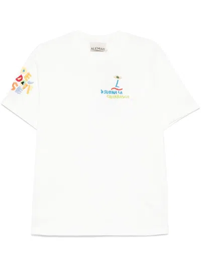 ALEMAIS ALÉMAIS NADIA EMBROIDERED T-SHIRT CLOTHING